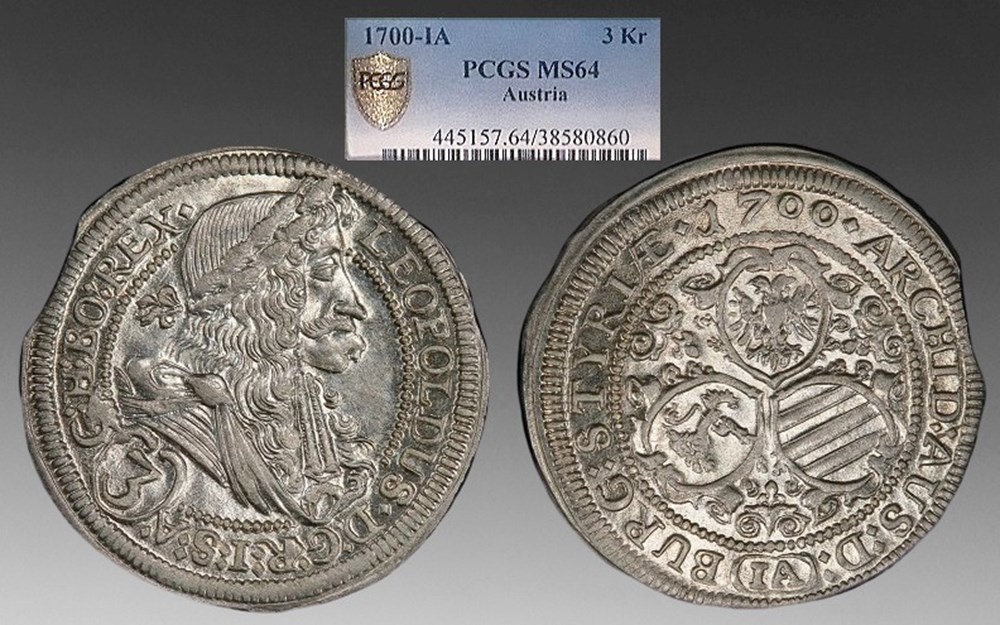 Austria Leopold I 3-Kreuzer